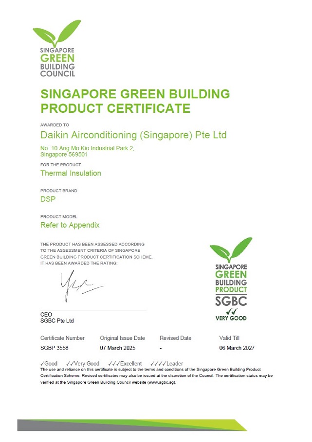 SGBC Tubing certificate