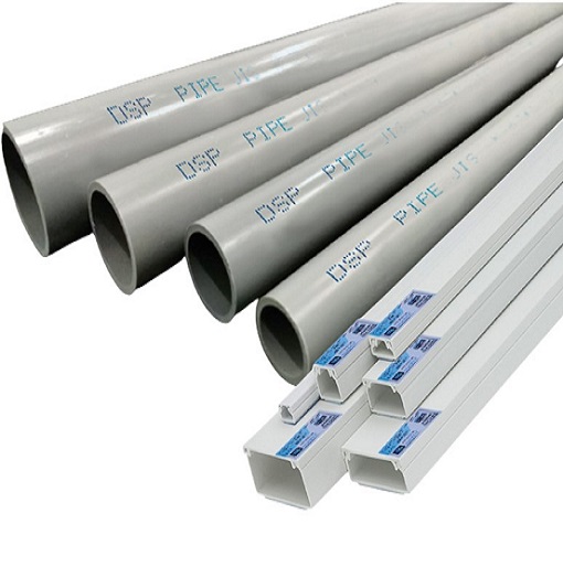 Trunking and uPVC drainage pipe